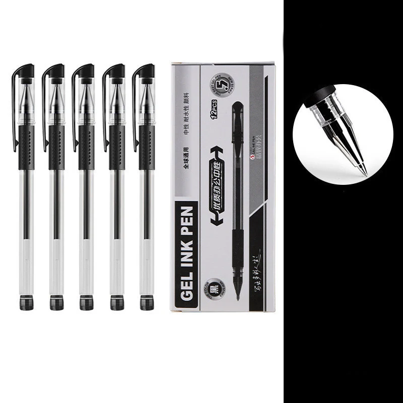 Les stylos du quotidien — lot de 12 — Encre noire · pointe 0,5 mm